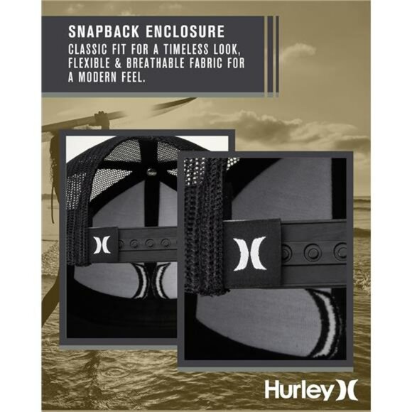 Mens Trucker Hat Black Mesh Snapback Baseball Cap Adjustable Summer Outdoor - Picture 5 of 7